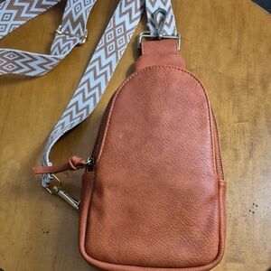 Anthropologie Urban Stylish Vegan Leather Sling Bag